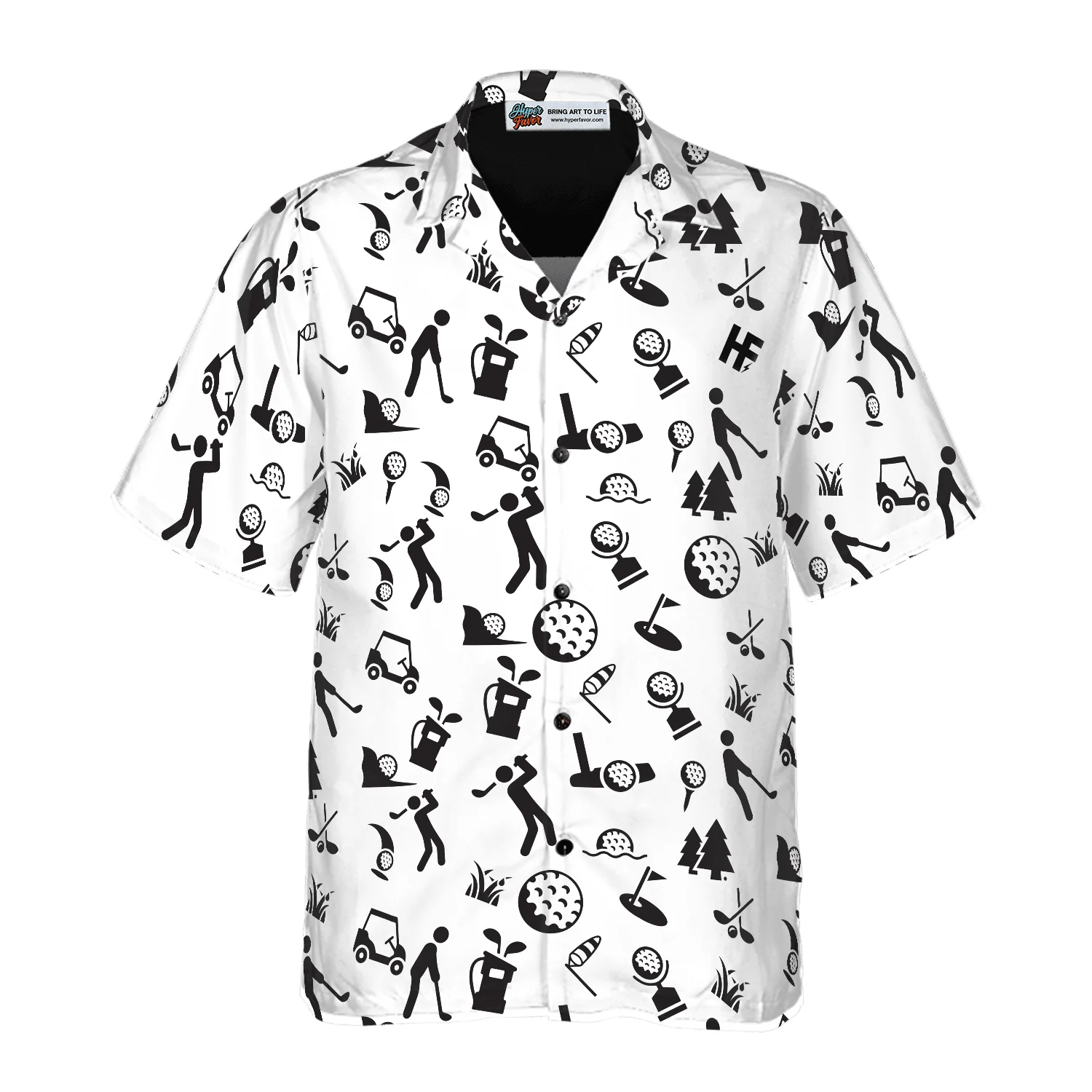 Golf Hawaiian Shirt Evolution, Colorful Summer Aloha Shirt For Men Women, Perfect Gift For Friend, Team, Golf Lovers, Golfer - Image 3