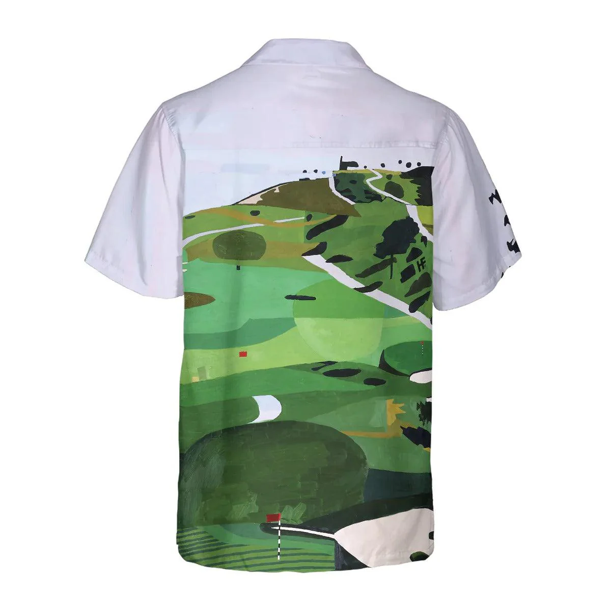 Golf Hawaiian Shirt, Golf Course Canvas Aloha Hawaiian Shirt, Golf Hawaiian Shirt For Summer - Perfect Gift For Men, Women, Golf Lover, Friend, Family - Image 3
