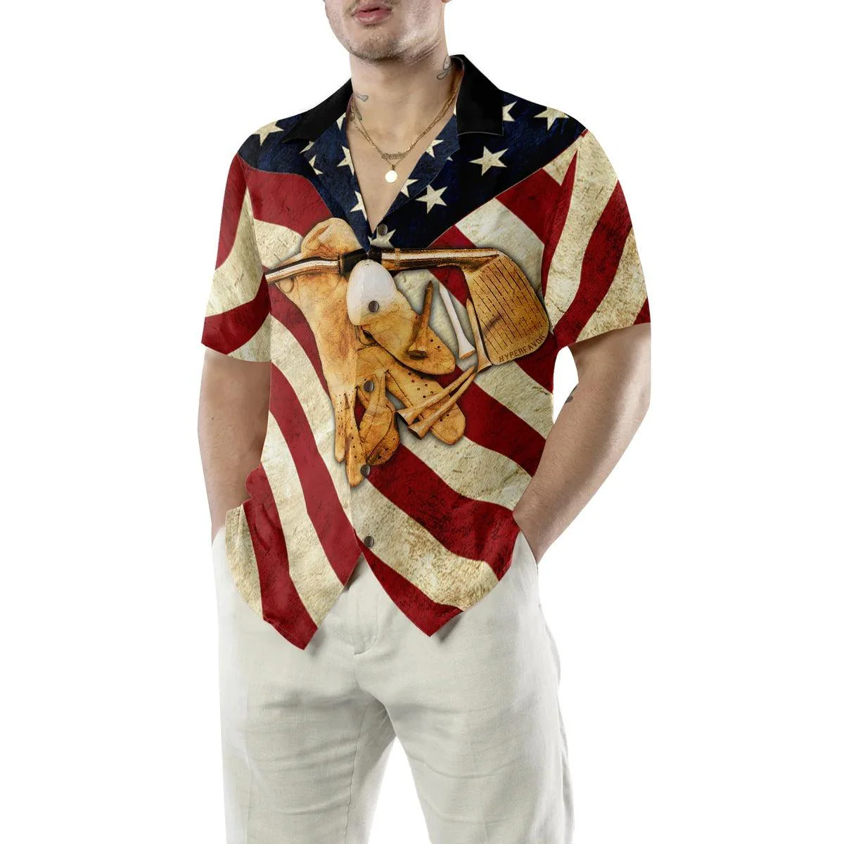 Golf Hawaiian Shirt, Golf Flag Vintage Hawaiian Shirt, Vintage Golf Aloha Shirt - Perfect Gift For Men, Women, Golf Lover, Friend, Family - Image 5