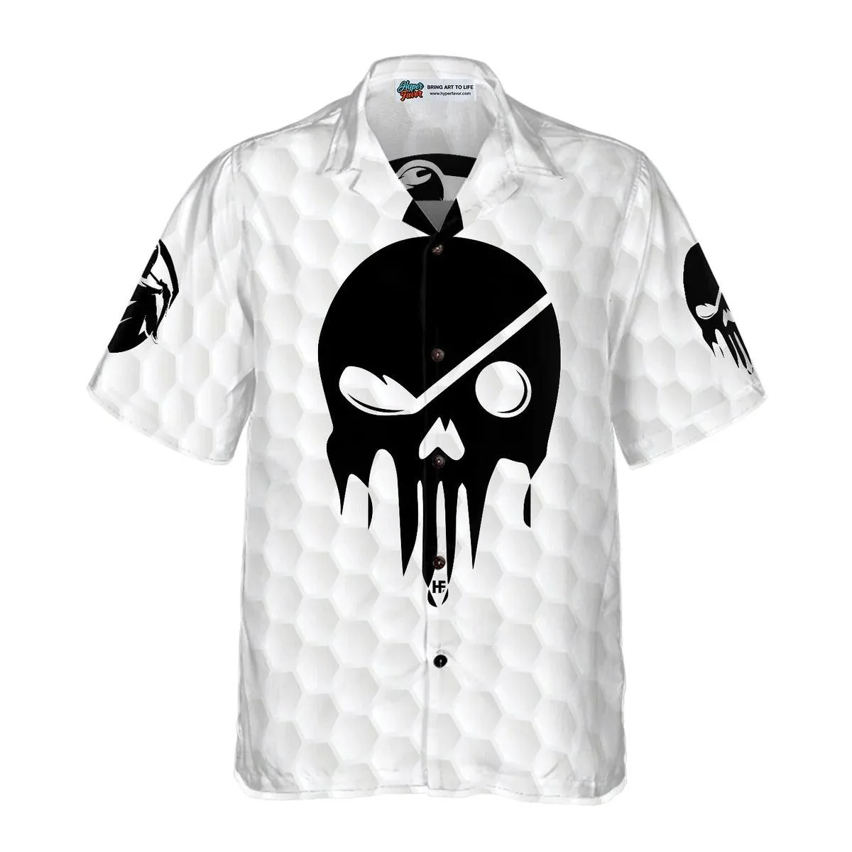 Golf Hawaiian Shirt, Golf Skull Aloha Shirt - Perfect Gift For Men, Women, Husband, Wife, Golf Lover, Friend, Family - Image 3