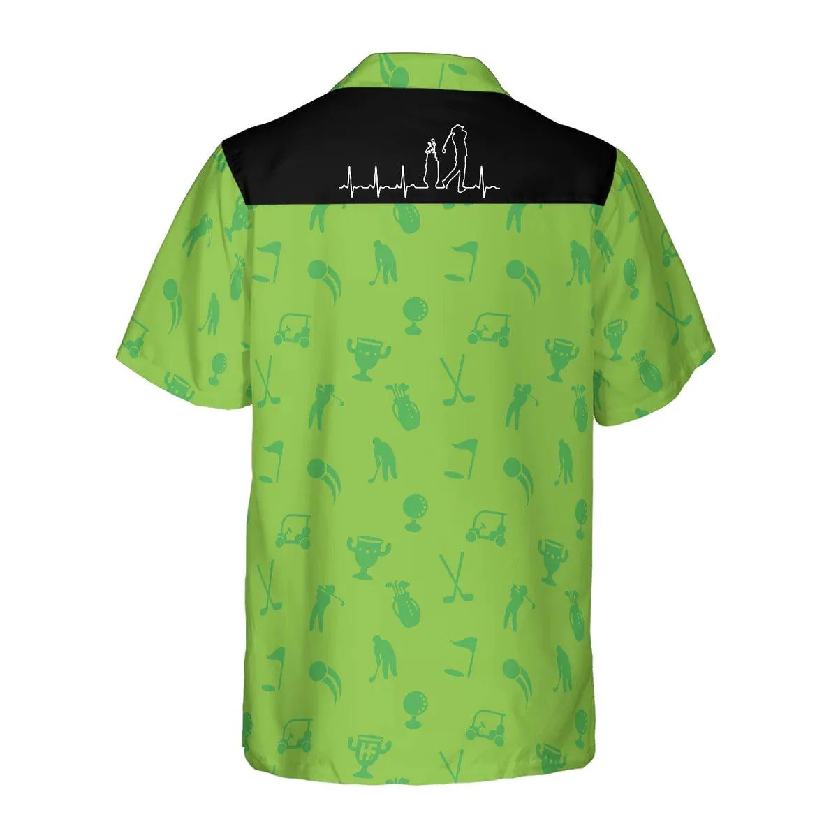 Golf Hawaiian Shirt Heartbeat Lifeline, Heartbeat Aloha Hawaiian Shirt, Golf Aloha Shirt - Perfect Gift For Men, Women, Golf Lover Friend, Family - Image 2