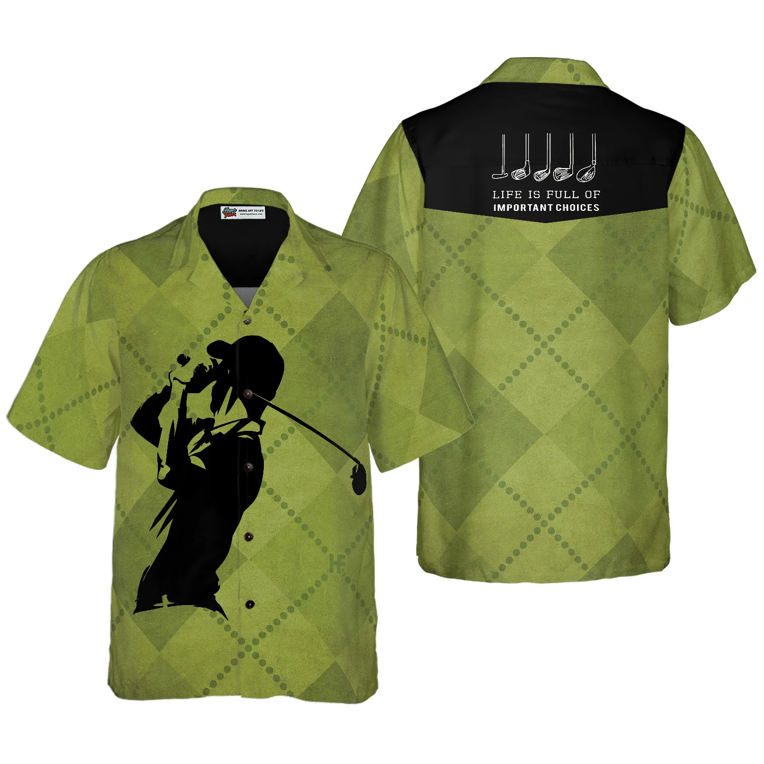 Golf Hawaiian Shirt Life Is Full Of Important Choices, Colorful Summer Aloha Shirt For Men Women, Perfect Gift For Friend, Team, Golf Lovers