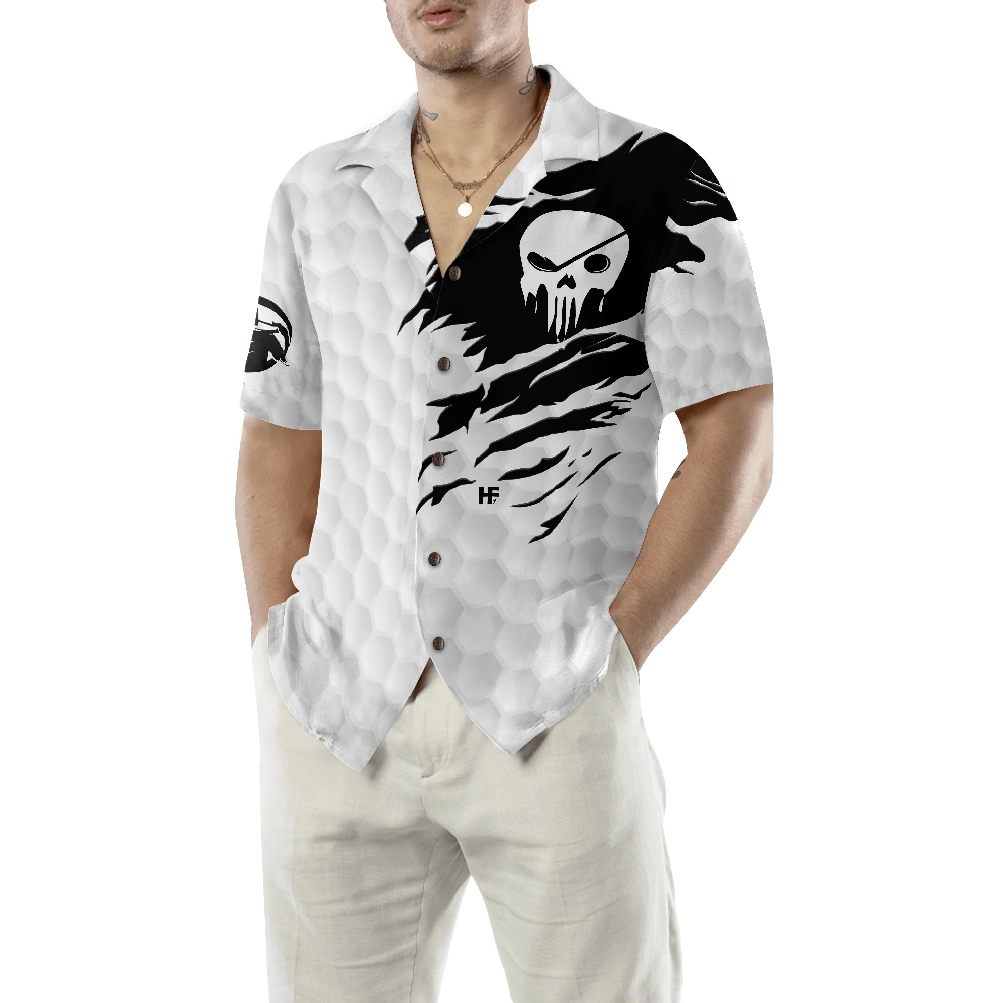 Golf Hawaiian Shirt, Never Underestimate A Golfer Born In April Aloha Hawaiian Shirt For Summer, Colorful Aloha Shirt For Men Women, Friend, Team - Image 5