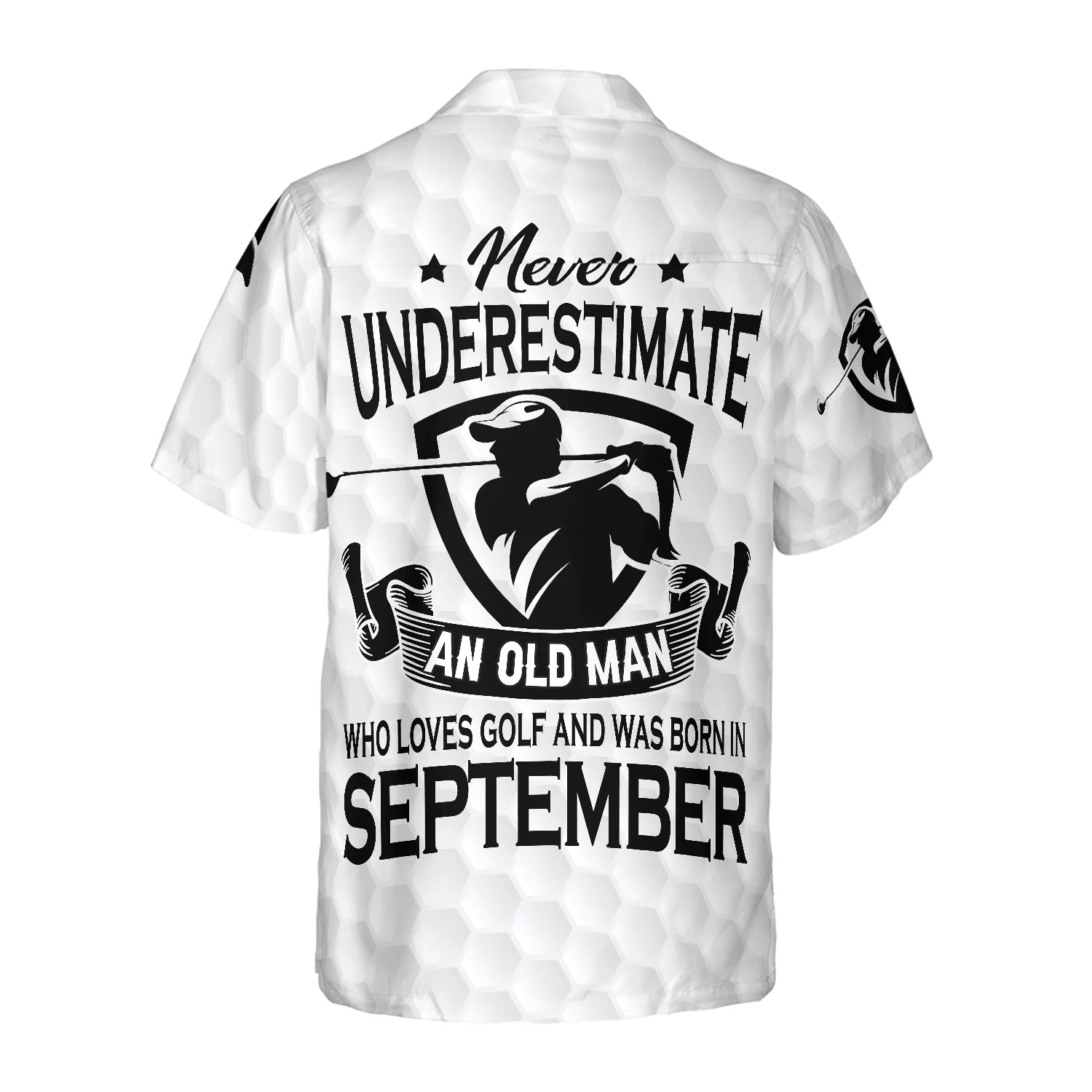 Golf Hawaiian Shirt, Never Underestimate A Golfer Born In September Aloha Hawaiian Shirt For Summer, Colorful Aloha Shirt For Men Women, Friend, Team - Image 2