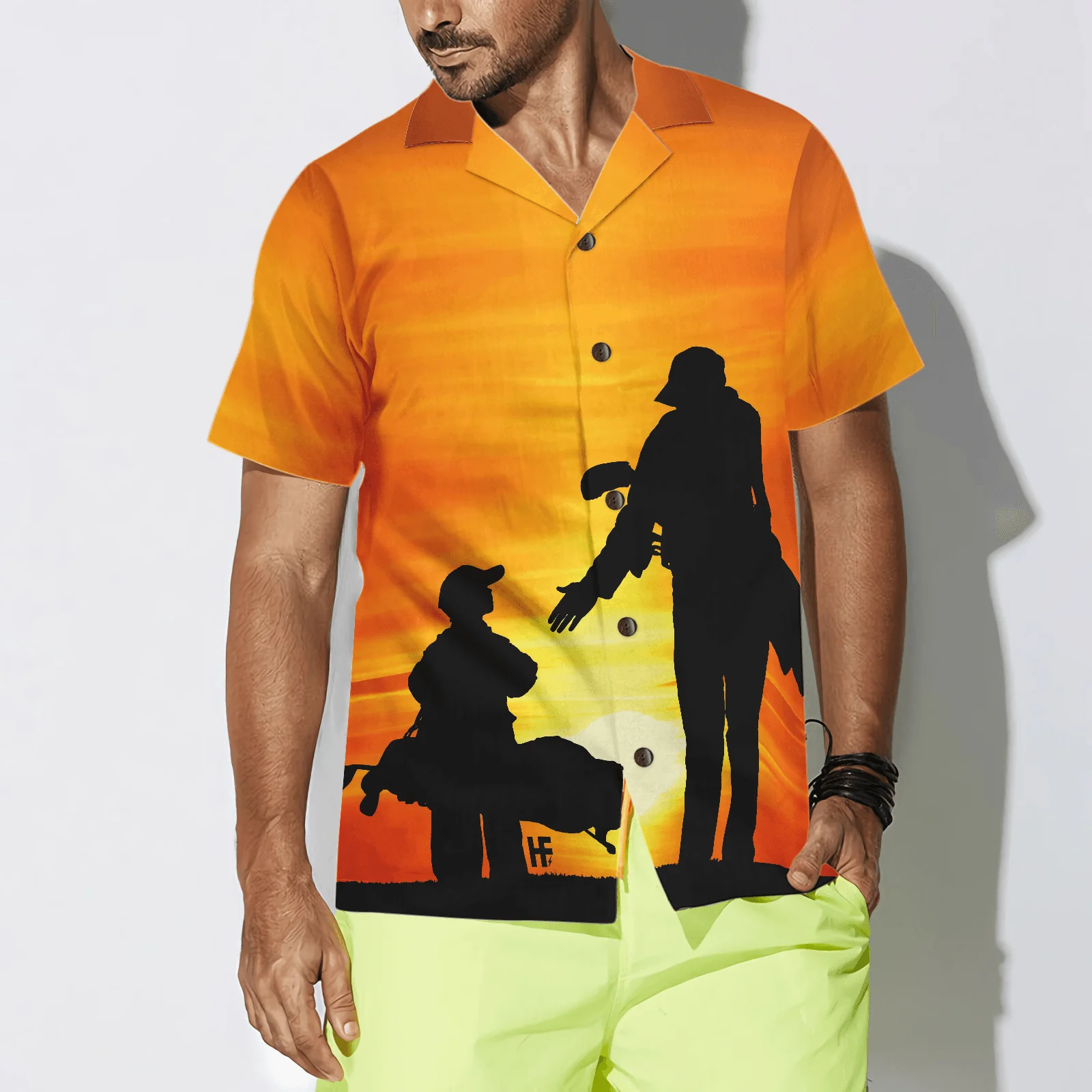 Golf Hawaiian Shirt, Son And Dad Playing Golf, Colorful Summer Aloha Hawaiian Shirt For Men Women, Gift For Friend, Family, Husband, Wife, Boyfriend - Image 3