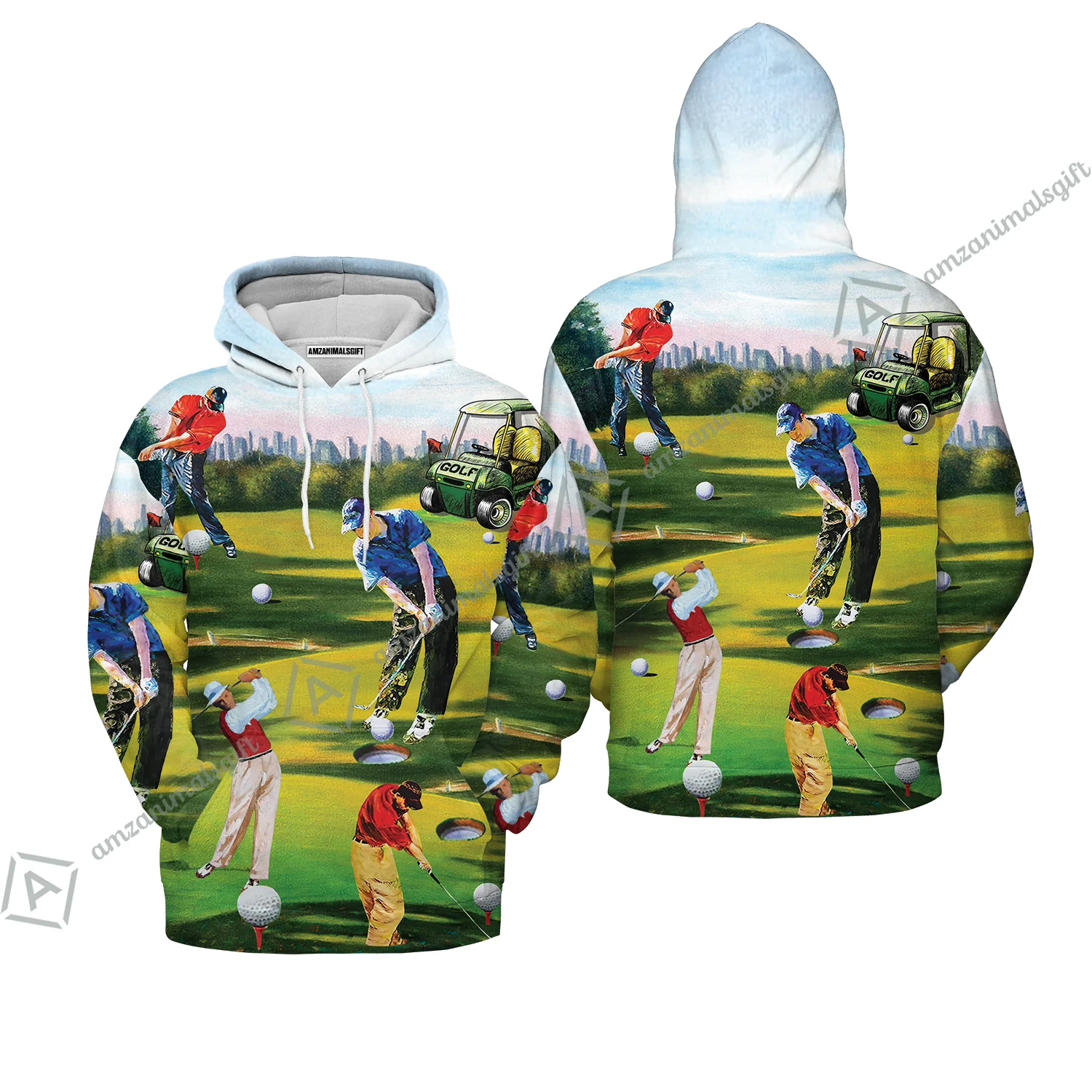 Golf Men Hawaiian Shirt - Golf Men, Golf Cart Hawaiian Shirt - Perfect Gift For Men & Women, Golf Lover - Image 11