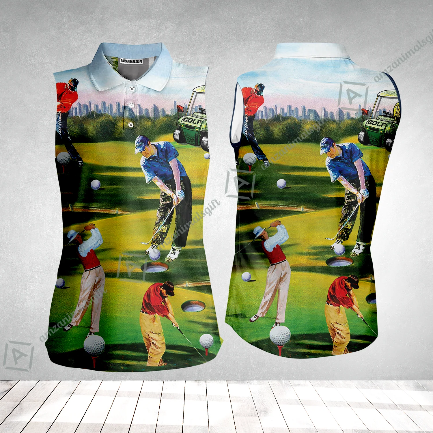 Golf Men Hawaiian Shirt - Golf Men, Golf Cart Hawaiian Shirt - Perfect Gift For Men & Women, Golf Lover - Image 4