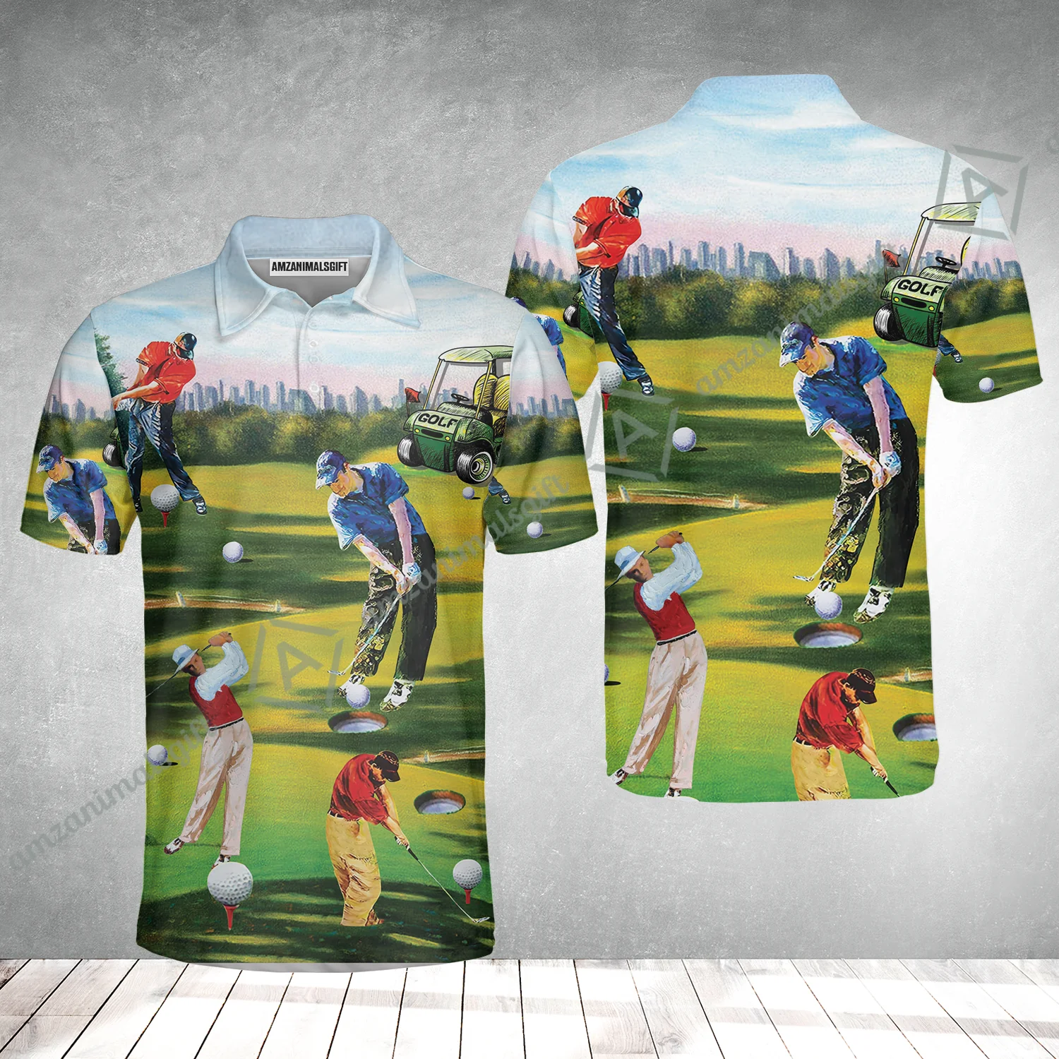 Golf Men Hoodie - Golf Men, Golf Cart Hoodie - Perfect Gift For Men & Women, Golf Lover - Image 3