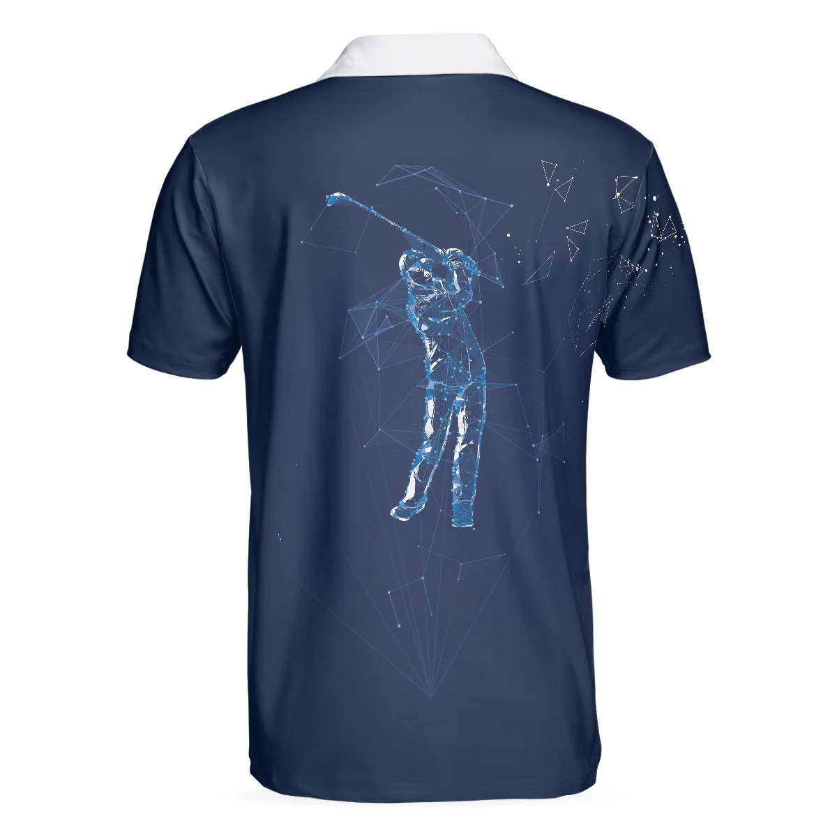Golf Men Polo Shirt, Artistic High Tech Skull Polo Shirt, Golf Players Shirt For Men - Best Gift For Golfers, Golf Lovers - Image 3