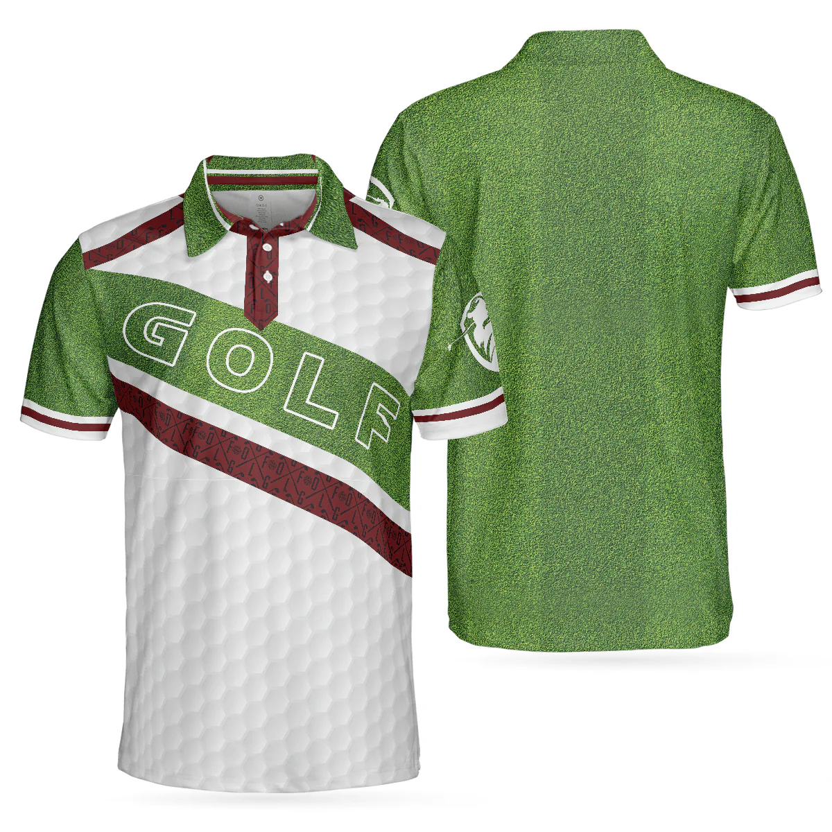 Golf Men Polo Shirts - White And Green Golfers Men Polo Shirts, Cool Gift For Golfers - Perfect Gift For Men, Golfers, Golf Lover, Male Players