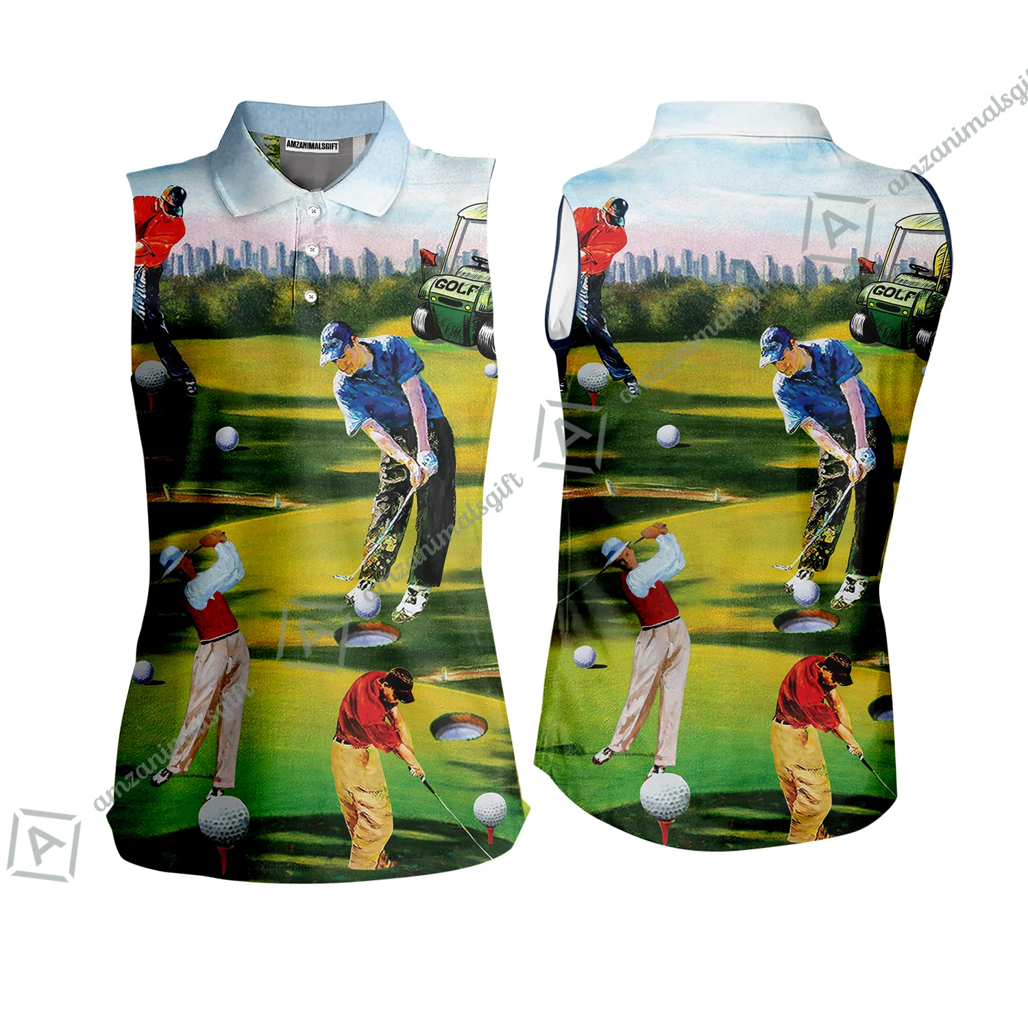 Golf Men T-Shirt - Golf Men, Golf Cart T-Shirt - Perfect Gift For Men & Women, Golf Lover - Image 4