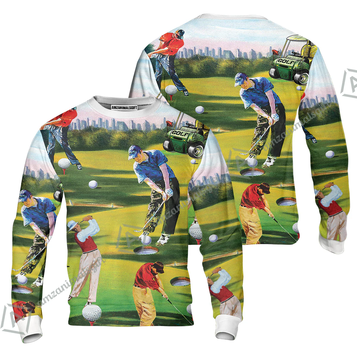 Golf Men Women Sleeveless Polo Shirt - Golf Men, Golf Cart Women Sleeveless Polo Shirt - Perfect Gift For Men & Women, Golf Lover - Image 4