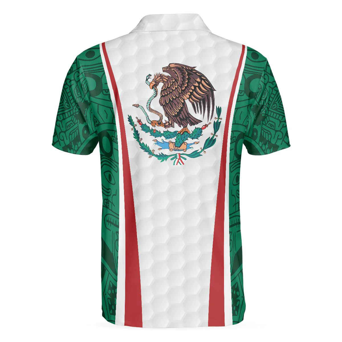 Golf Mexico Retro Men Polo Shirt, Best Golf Shirt Design For Mexican Lovers, Golf Gift Idea For Male Golfers - Image 2