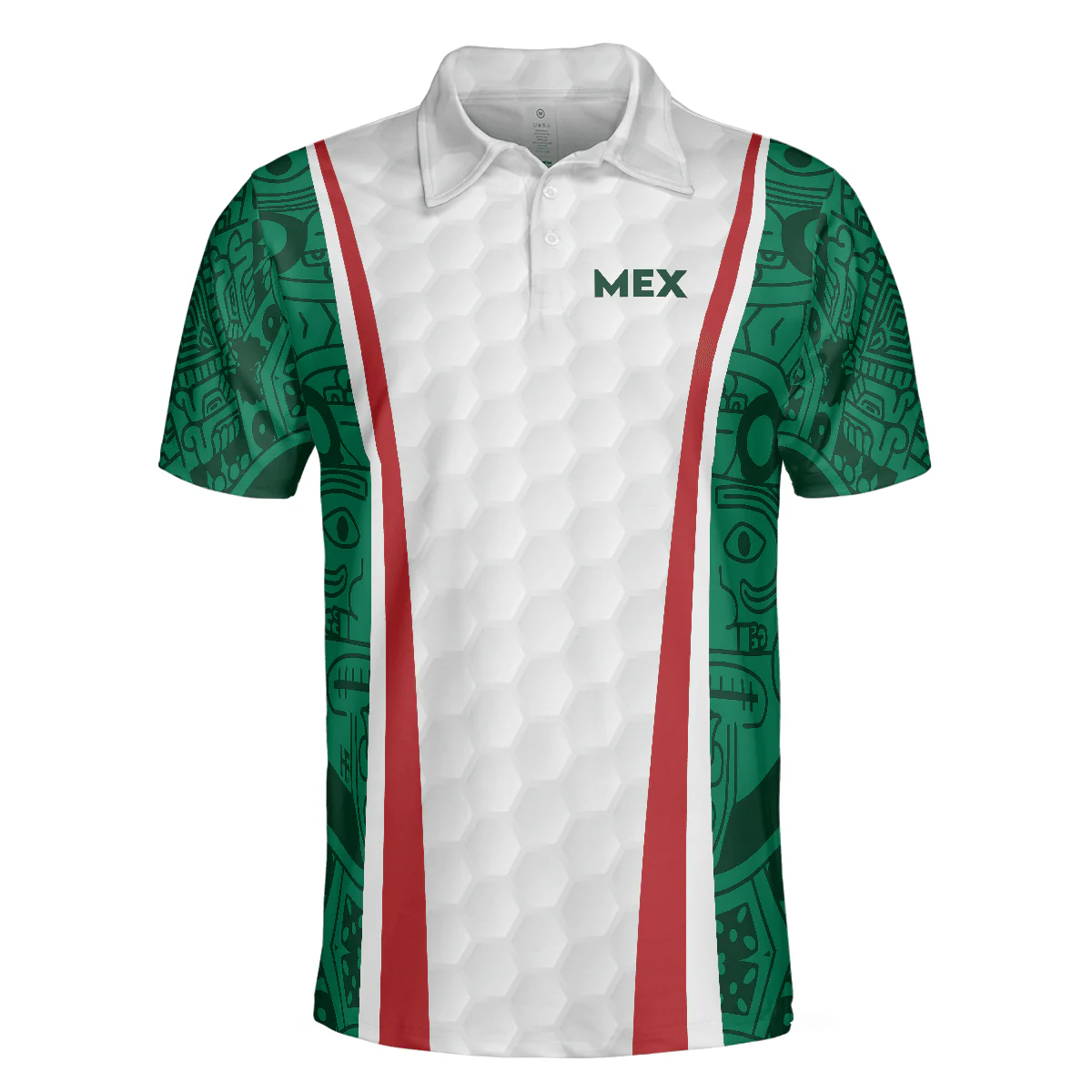 Golf Mexico Retro Men Polo Shirt, Best Golf Shirt Design For Mexican Lovers, Golf Gift Idea For Male Golfers - Image 3