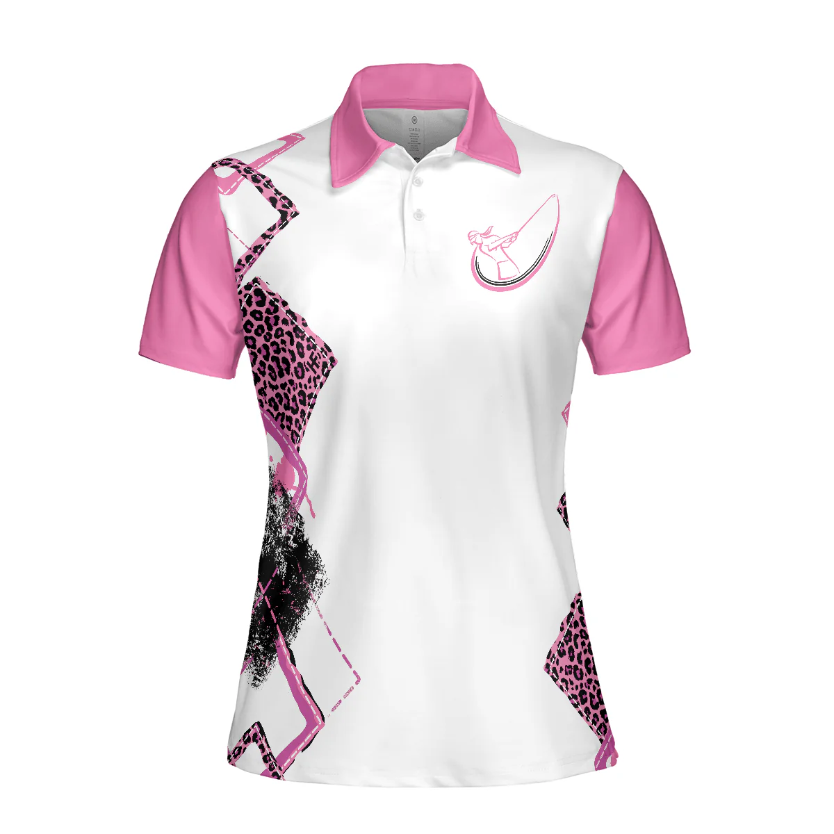 Golf Women Polo Shirt - Argyle Pattern You Say Girls Can't Golf I Say Watch Me Women Polo Shirts - Perfect Gift For Women, Golfers, Golf Lovers - Image 4