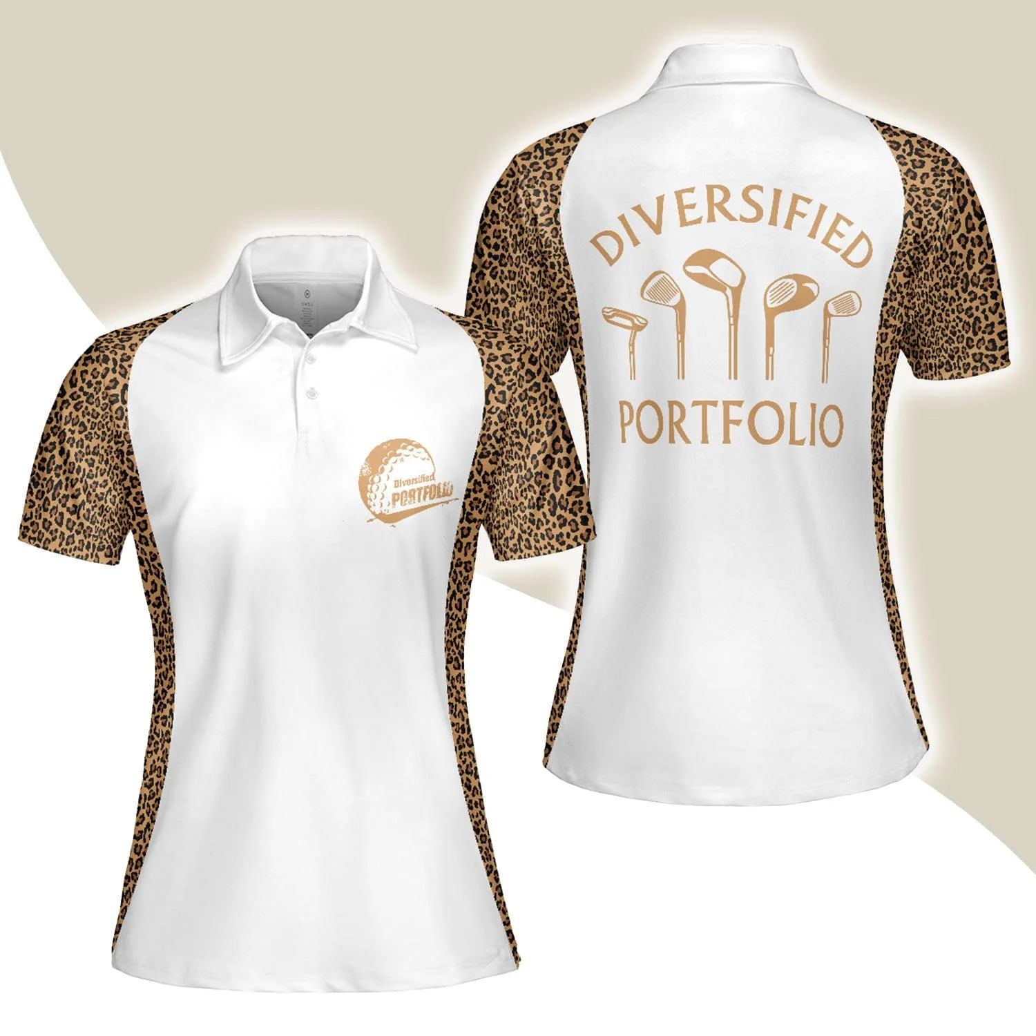 Golf Women Polo Shirt, Diversified Portfolio Golf Clubs Women Polo Shirts, Cool Golf Gift For Female Golfers, Ladies, Golf Lovers