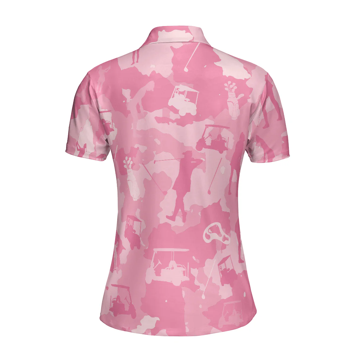 Golf Women Polo Shirt, Golf Girl Camouflage Pink Camo Women Polo Shirts, Cool Golf Gift For Female Golfers, Ladies, Golf Lovers - Image 3