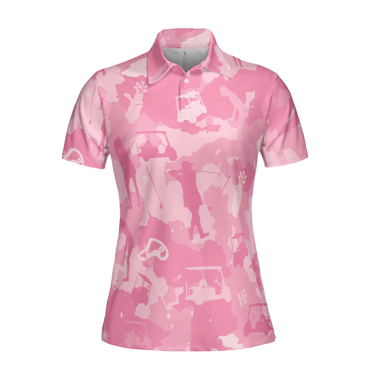 Golf Women Polo Shirt, Golf Girl Camouflage Pink Camo Women Polo Shirts, Cool Golf Gift For Female Golfers, Ladies, Golf Lovers - Image 4