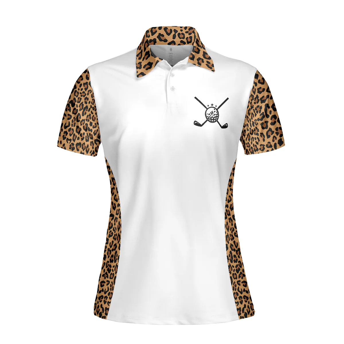 Golf Women Polo Shirt, Golf Hair Don't Care, Leopard Pattern Women Polo Shirts, Unique Golf Gift For Female Golfers, Ladies, Golf Lovers - Image 3