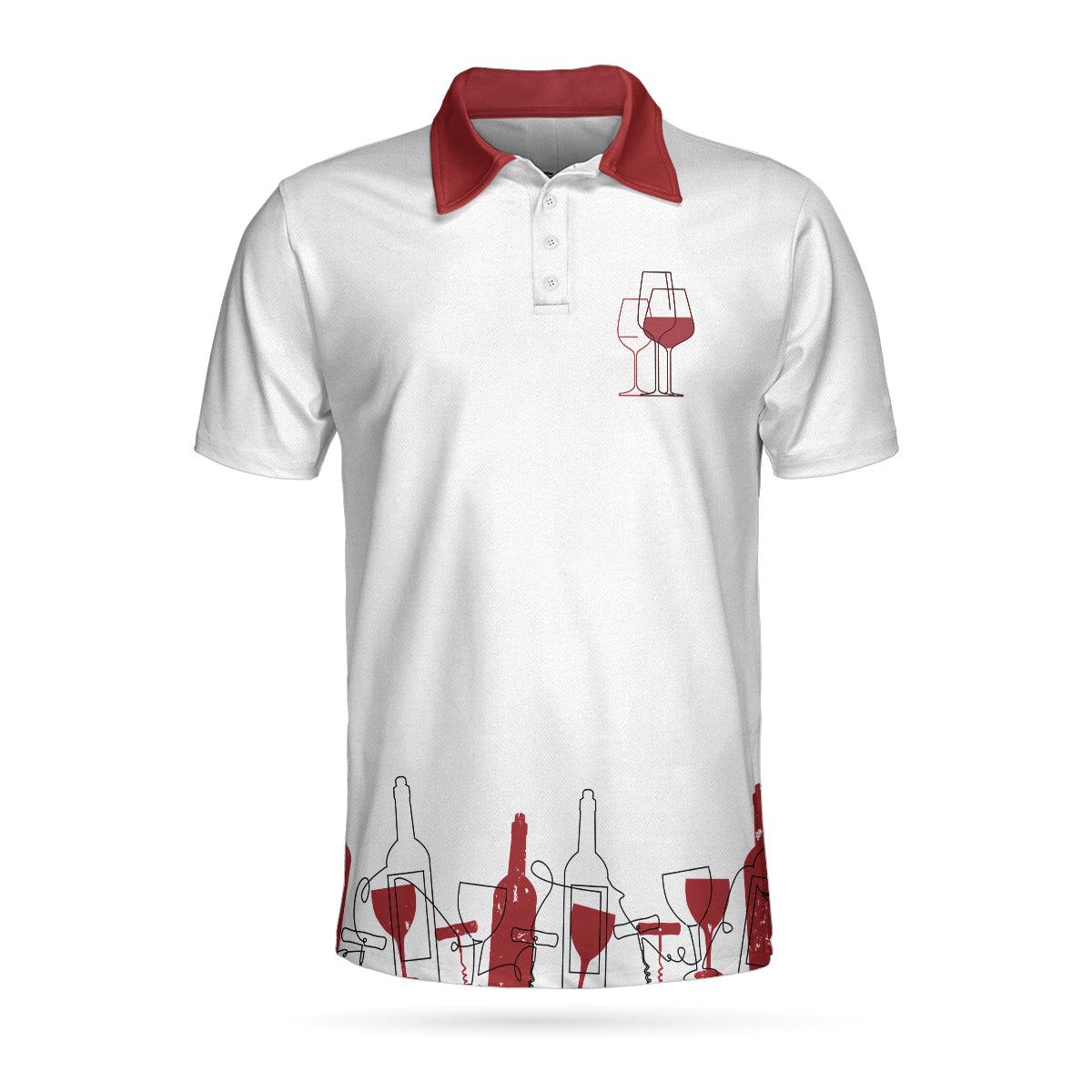 Golf Women Polo Shirt, Golfing From Nine To Wine White Red Women Polo Shirts, Best Golf Gift For Wine Lovers, Female Golfers, Ladies, Golf Lovers - Image 3