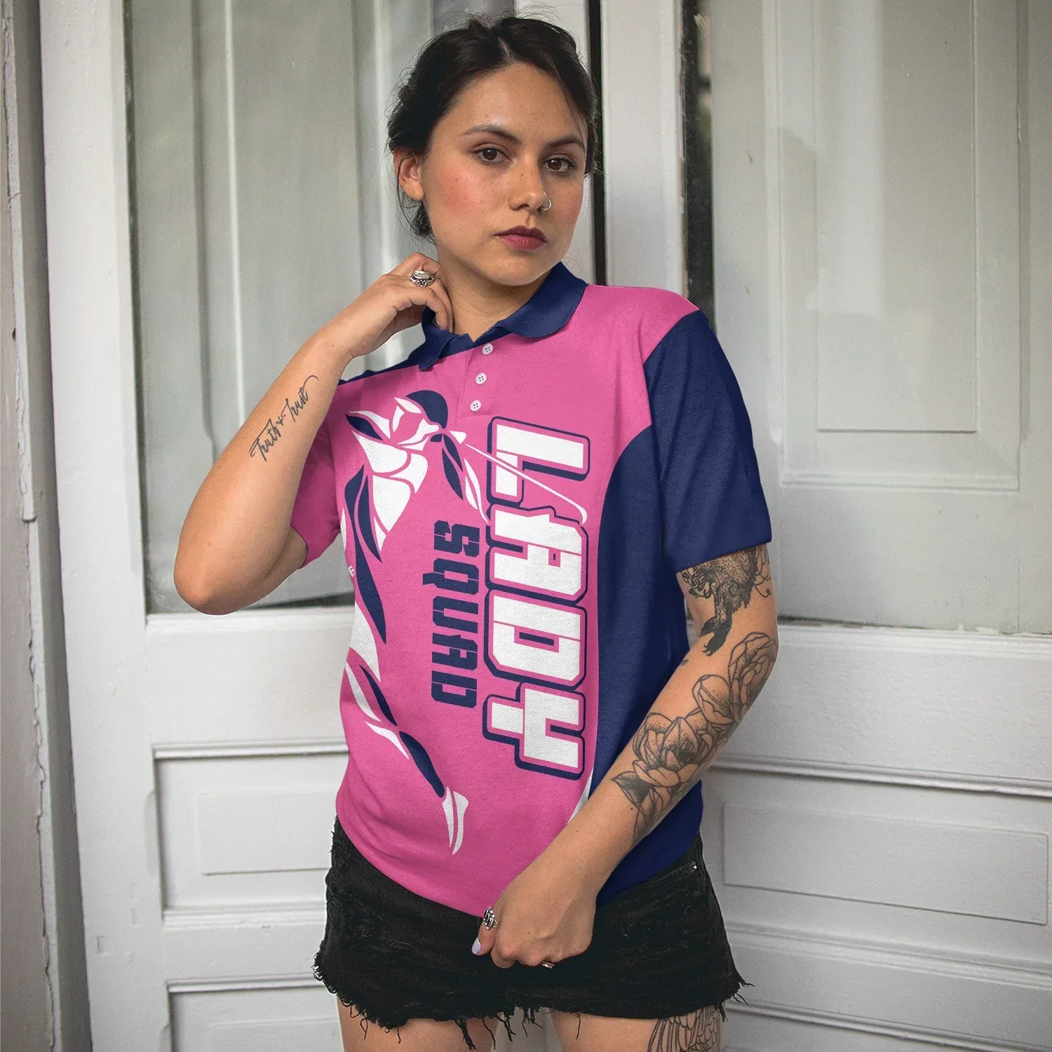 Golf Women Polo Shirt, Lady Squad Golf Girl Pink Women Polo Shirts, Best Golfing Gift For Ladies, Golfers, Golf Lovers - Image 5