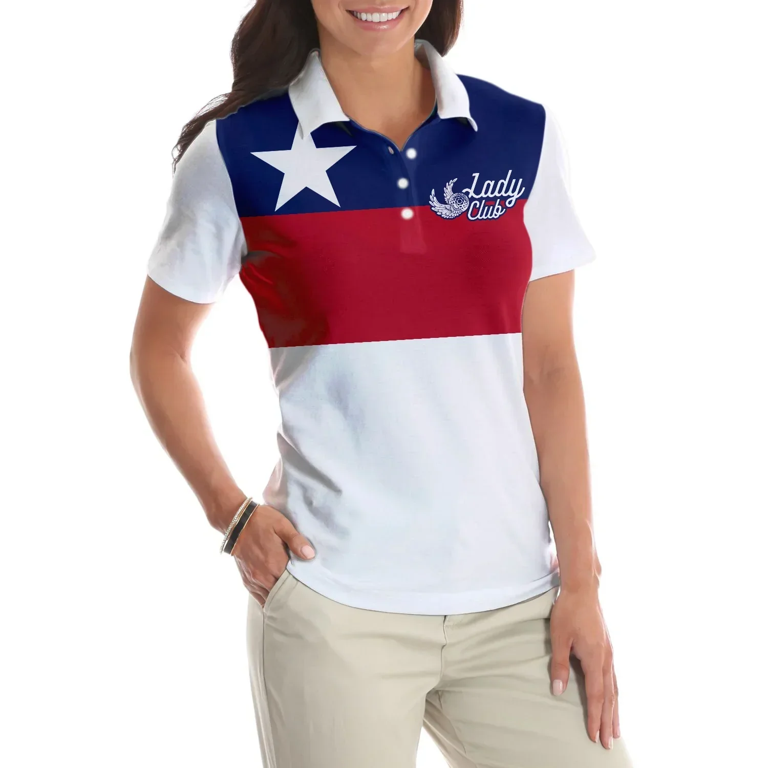 Golf Women Polo Shirt, Texas Flag Lady Club Women Polo Shirts, Perfect Cool Golfing Gift For Squad Texas, Ladies, Female, Golfers, Golf Lovers - Image 6