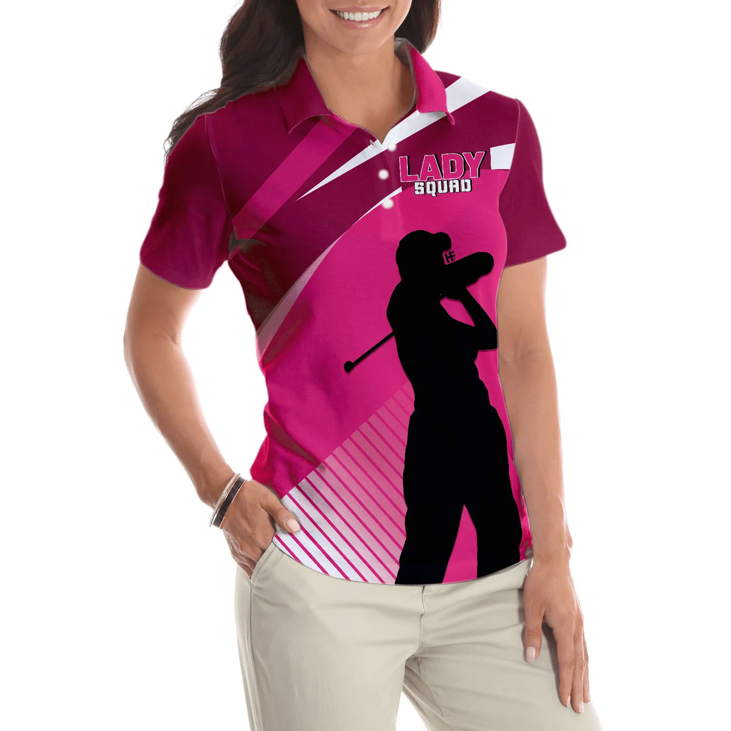 Golf Women Polo Shirt, This Girl Can Golf Girl Women Polo Shirt, Perfect Cool Golfing Gift For Ladies, Female, Golfers, Golf Lovers - Image 5