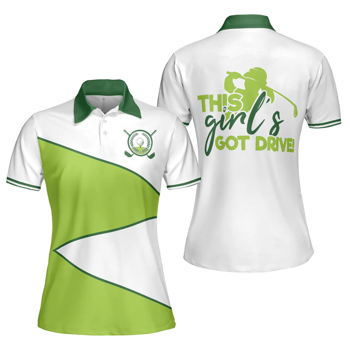 Golf Women Polo Shirt, This Girl's Got Drive Women Polo Shirts, Golfing Gift For Ladies, Golfers, Golf Lovers - Image 5