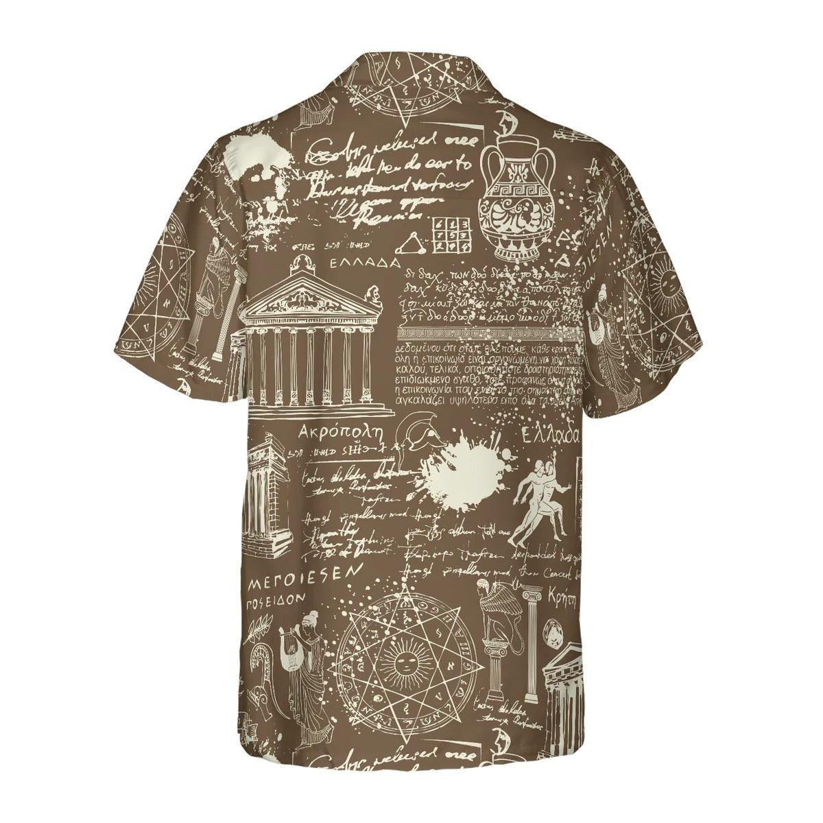 Greek Antique Seamless Hawaiian Shirt - Perfect Gift For Lover, Friend, Family - Image 2