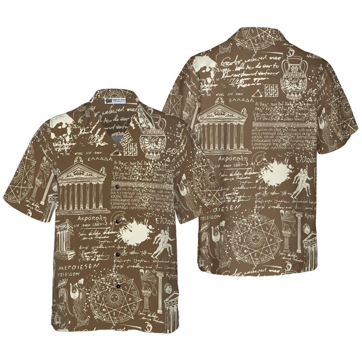 Greek Antique Seamless Hawaiian Shirt - Perfect Gift For Lover, Friend, Family - Image 5