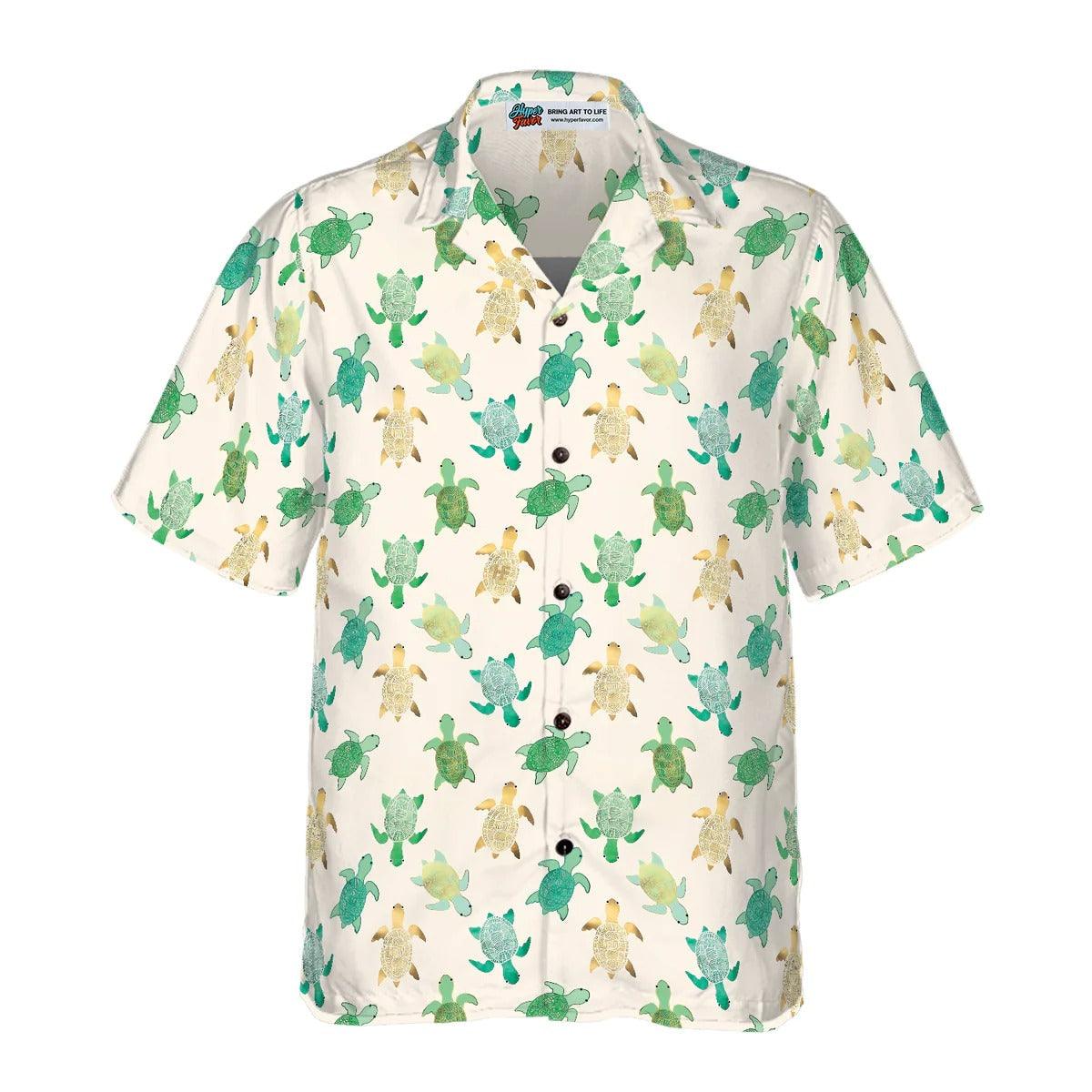 Green Sea Turtle Hawaiian Shirt, Turtle Shirt For Men & Women - Perfect Gift For Turtle Lover, Friend, Family - Image 5