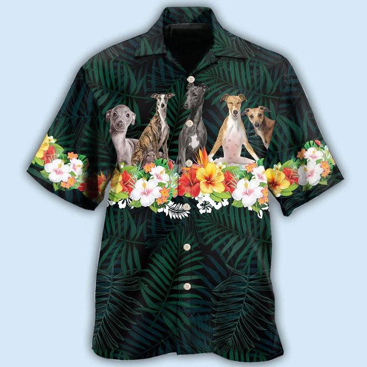 Greyhound Aloha Hawaii Shirt - Dog Italian Greyhound Tropical Style Hawaiian Shirt For Summer - Perfect Gift For Dog Lovers, Friend, Family