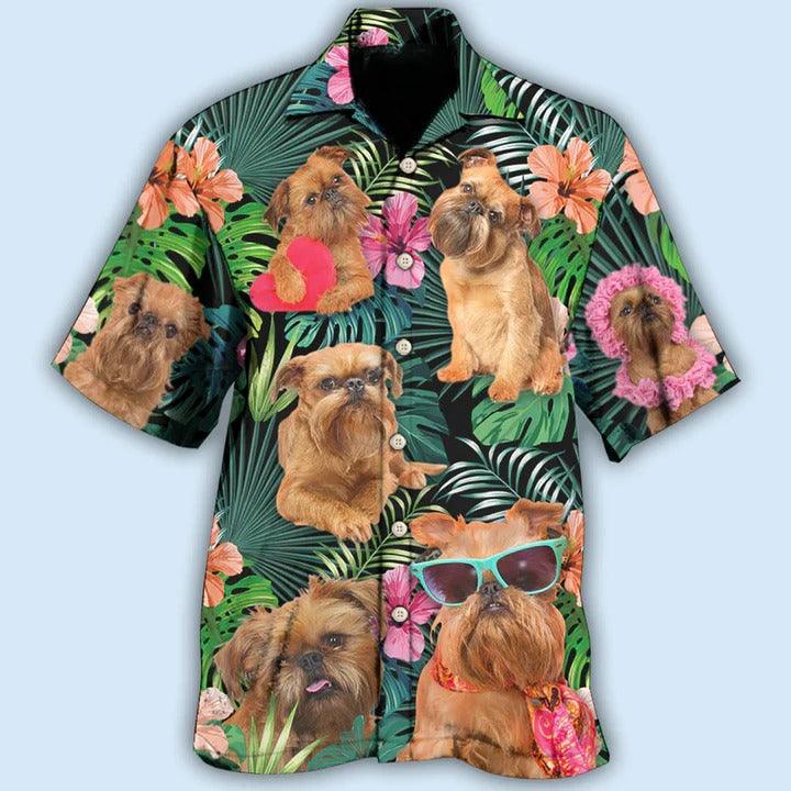 Griffon Brussels Aloha Hawaii Shirt - Dog Tropical Style Dog Lover Hawaiian Shirt For Summer - Perfect Gift For Dog Lovers, Friend, Family - Image 2