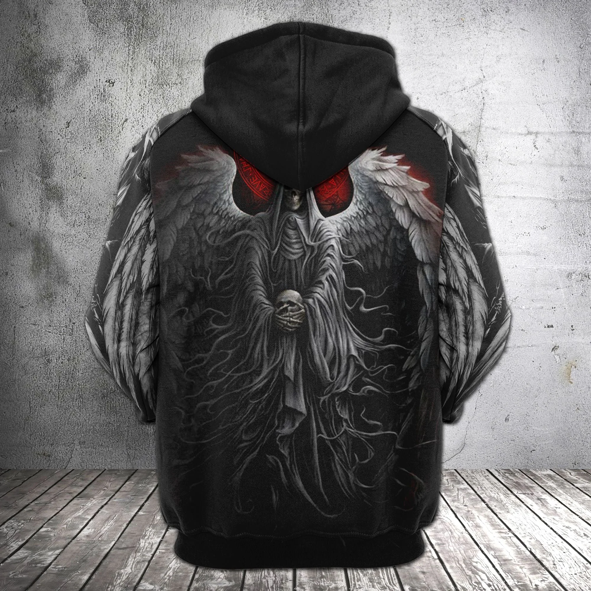 Grim Reaper Pullover Premium Hoodie, Perfect Outfit For Men And Women On Christmas New Year Autumn Winter - Image 3