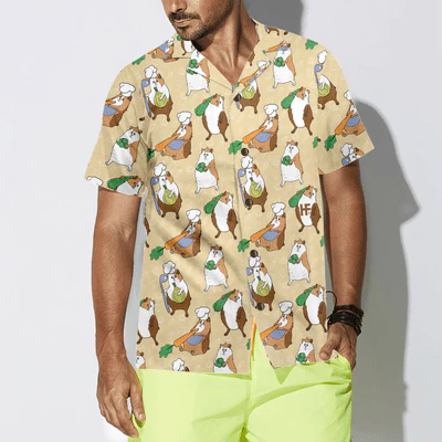 Guinea Pig Hawaiian Shirt, Guinea Pig Chef Aloha Shirt For Men - Perfect Gift For Husband, Boyfriend, Friend, Family - Image 5