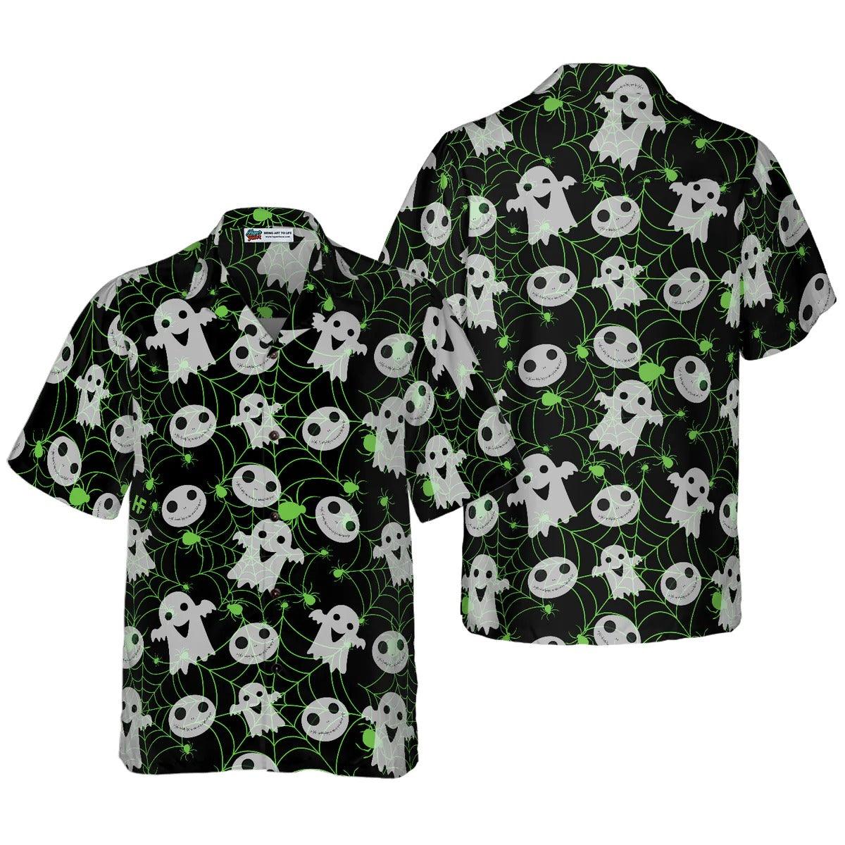 Halloween Spider Web Shirt For Men Hawaiian Shirt - Perfect Gift For Lover, Friend, Family - Image 2