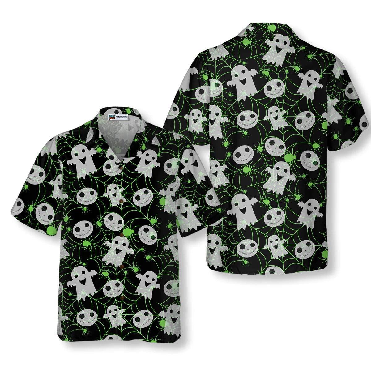Halloween Spider Web Shirt For Men Hawaiian Shirt - Perfect Gift For Lover, Friend, Family - Image 3