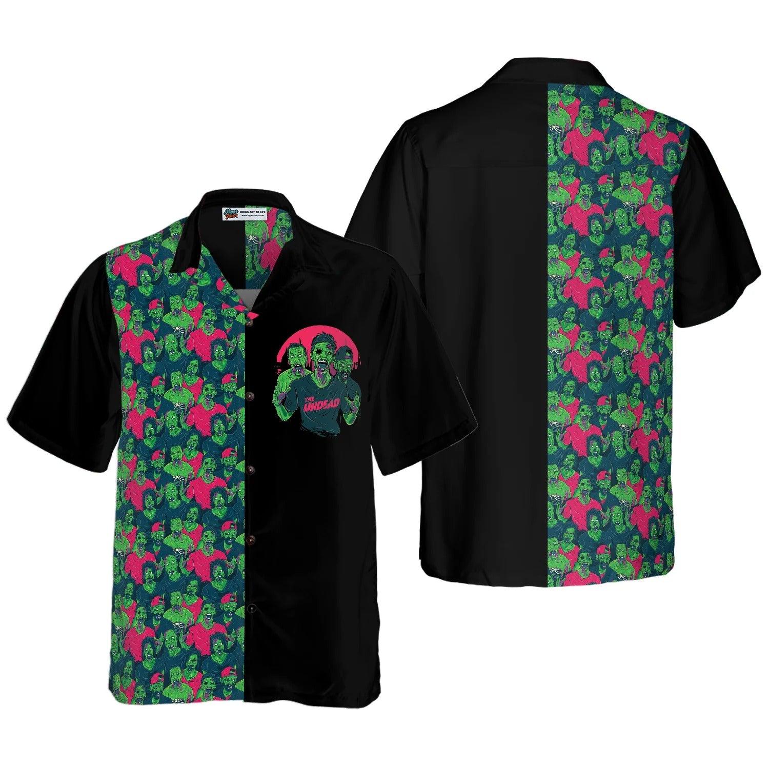 Halloween Zombie Walking Out Hawaiian Shirt - Perfect Gift For Lover, Friend, Family