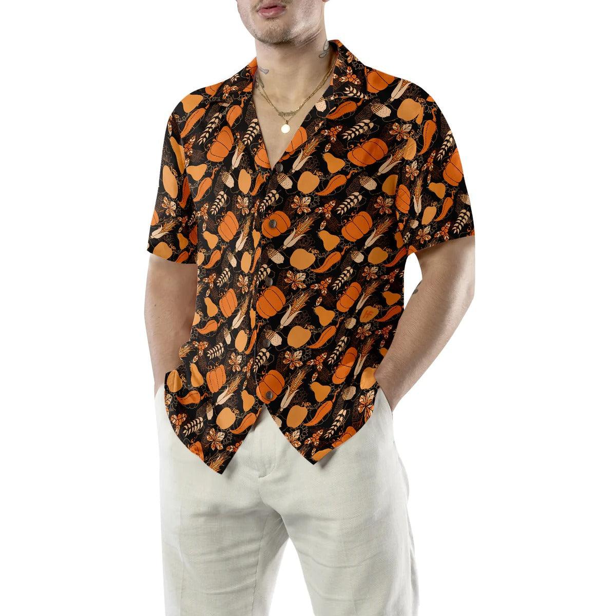 Happy Thanksgiving Day Hawaiian Shirt, Pumpkin Aloha Hawaiian Shirt - Perfect Gift For Lover, Friend, Family - Image 2