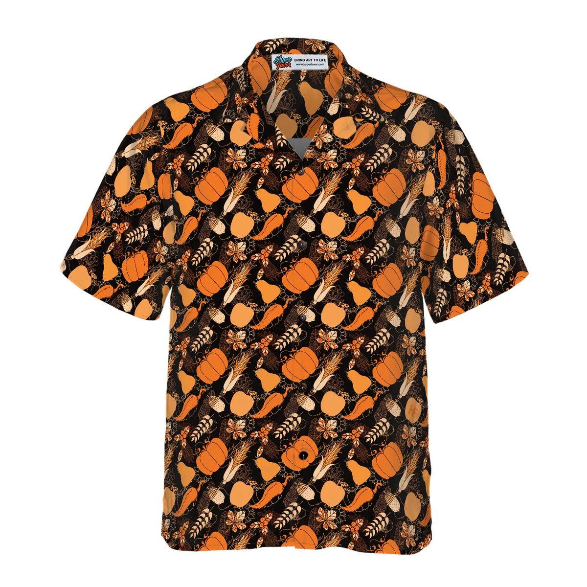 Happy Thanksgiving Day Hawaiian Shirt, Pumpkin Aloha Hawaiian Shirt - Perfect Gift For Lover, Friend, Family - Image 5