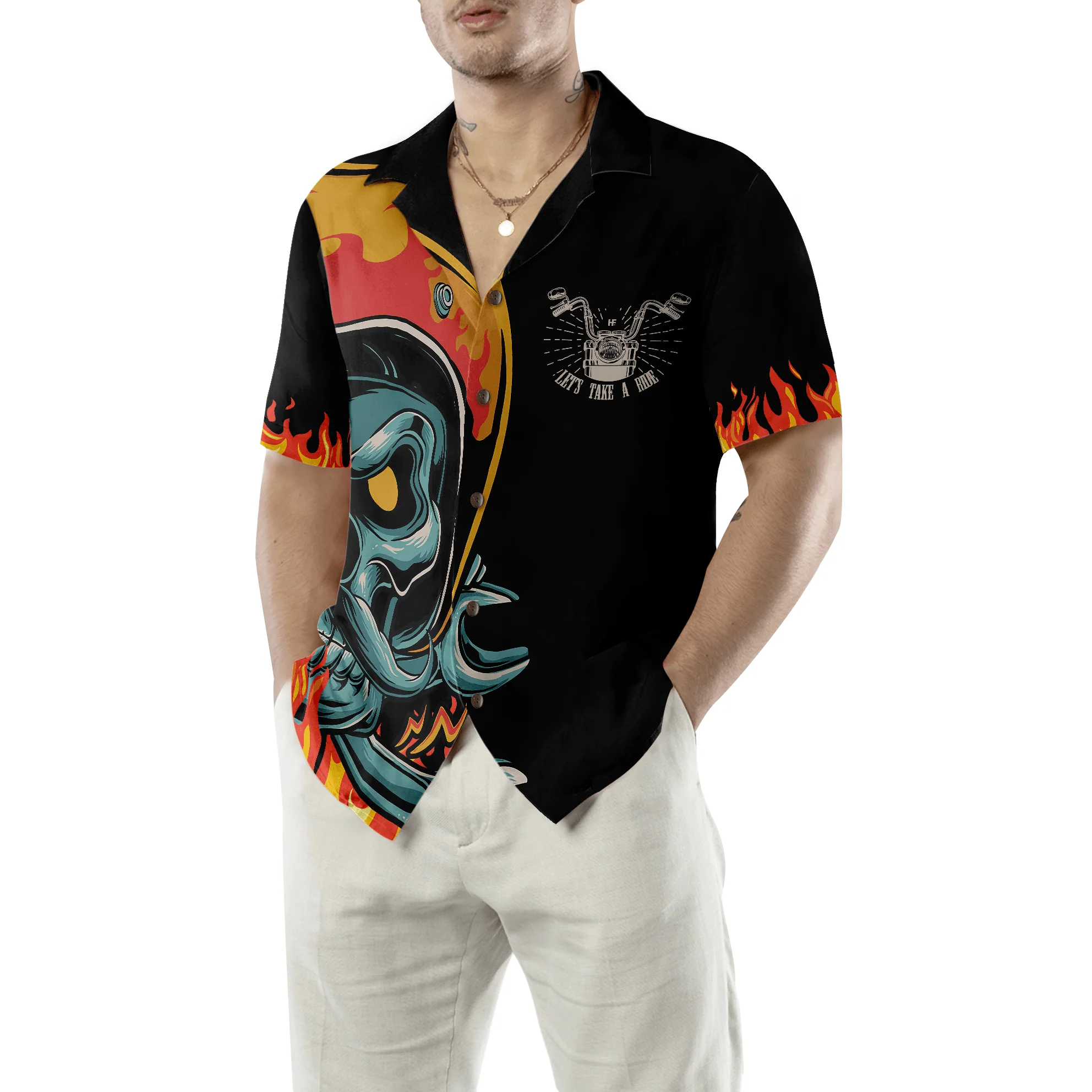 Have Your Own Biker Hawaiian Shirt, Colorful Summer Aloha Shirt For Men Women, Gift For Friend, Team, Bike Lovers - Image 6