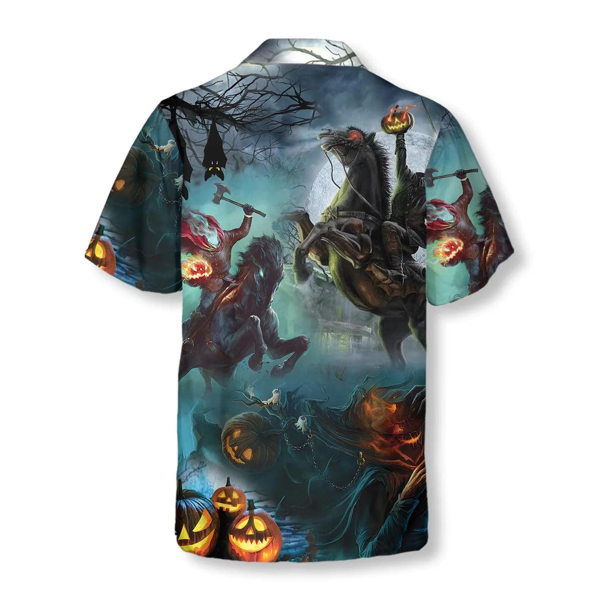 Headless Horseman Halloween Shirt For Men Hawaiian Shirt - Perfect Gift For Lover, Friend, Family - Image 3