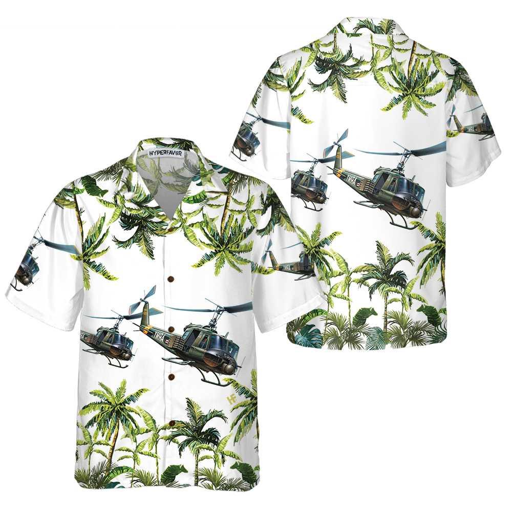 Helicopter Aloha Hawaiian Shirt For Summer, United States Army Helicopter Hawaiian Shirt For Men Women Adults, Cool Helicopter Gift For Friend, Family