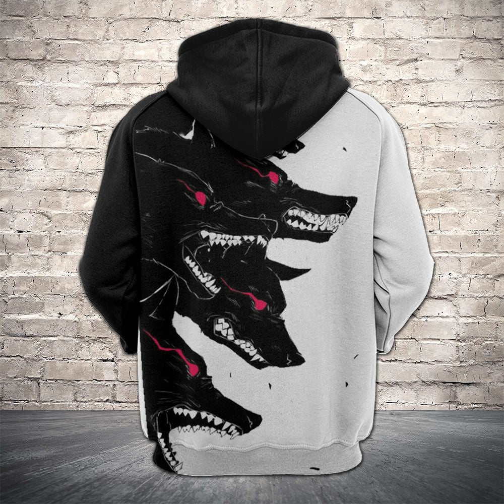 Hell Wolf Pullover Premium Hoodie, Perfect Outfit For Men And Women On Christmas New Year Autumn Winter - Image 2
