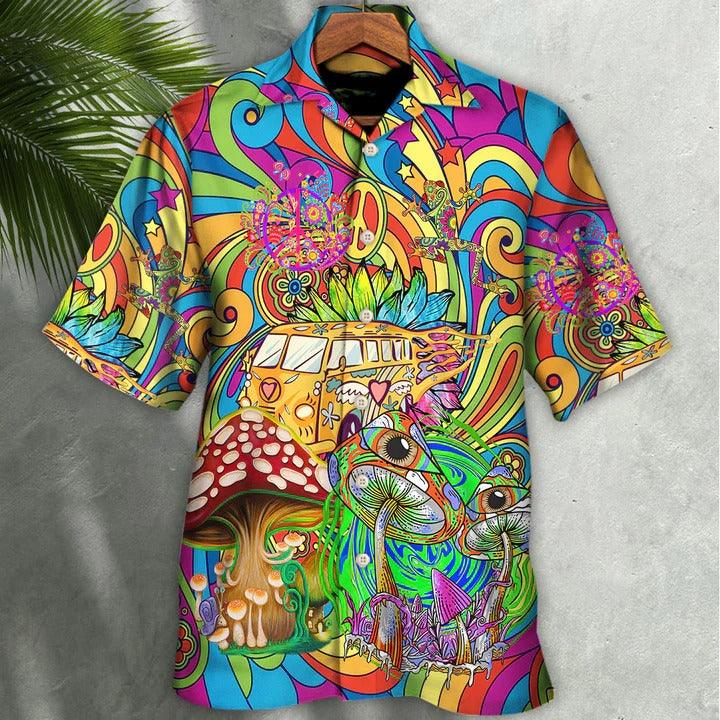 Hippie Aloha Hawaiian Shirt - Hippie A Big Adventure Big Dream Hawaiian Shirt For Summer - Perfect Gift For Friend, Family