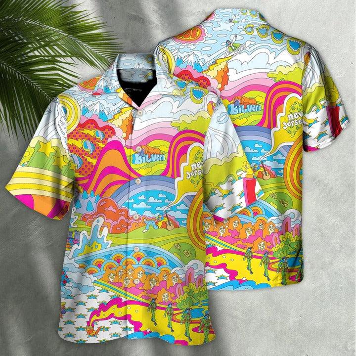 Hippie Aloha Hawaiian Shirt - Hippie How To Talk Like A Hippie Hawaiian Shirt For Summer - Perfect Gift For Friend, Family