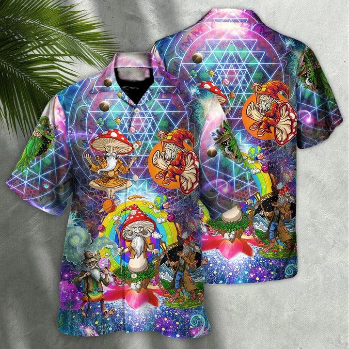 Hippie Aloha Hawaiian Shirt - Hippie Magic Mystic Color Man Hawaiian Shirt For Summer - Perfect Gift For Friend, Family - Image 2