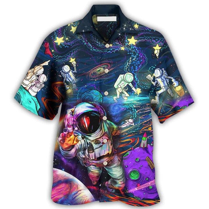 Hippie Aloha Hawaiian Shirt - Hippie Peace Life In To The Galaxy Sky Hawaiian Shirt For Summer - Perfect Gift For Friend, Family - Image 2