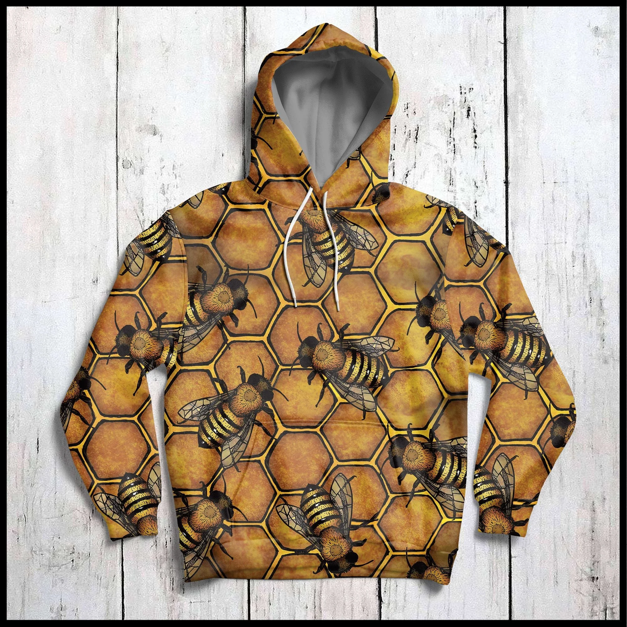 Honey Bee Pullover Premium Hoodie, Perfect Outfit For Men And Women On Christmas New Year Autumn Winter - Image 3