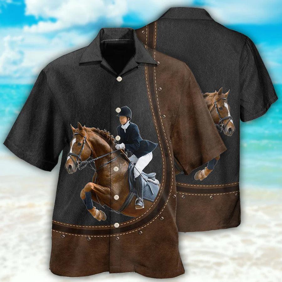 Horse Hawaiian Shirt For Summer - Horse Dressage Lover, Show Horseback Riding Hawaiian Shirt - Perfect Gift For Men, Horse Lovers
